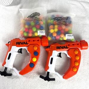 2 Nerf Rival Curve Shot Flex XXI-100 Blaster Fire Rounds Curve Left,Right,Down